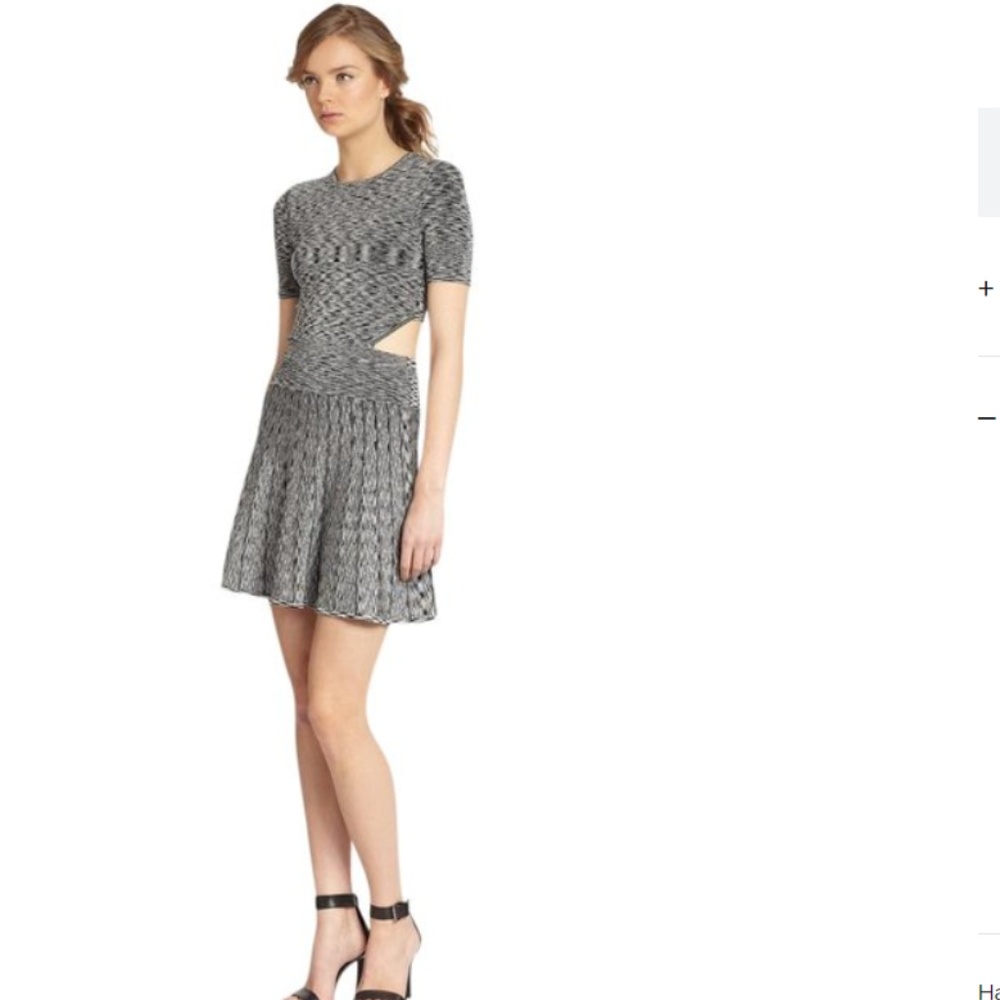 Torn By Ronny Kobo Cutout-Back Space-Dyed Dress